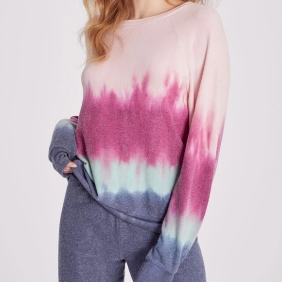 Wildfox Dip Dye Raglan Baggy Beach Jumper - Picture 1 of 4